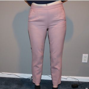 J. CREW Wool Martie Fit Trousers in Dusty Rose